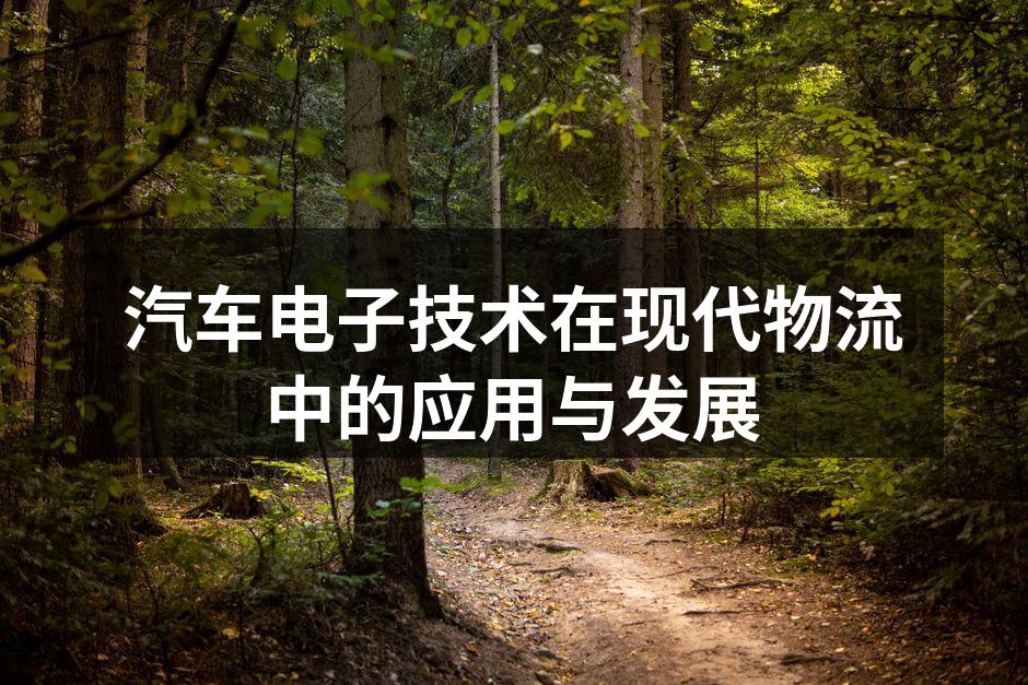 现代物流中的智能货车